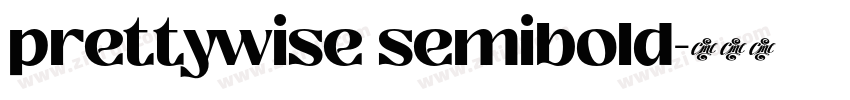 prettywise semibold字体转换 prettywise semibold字体转换